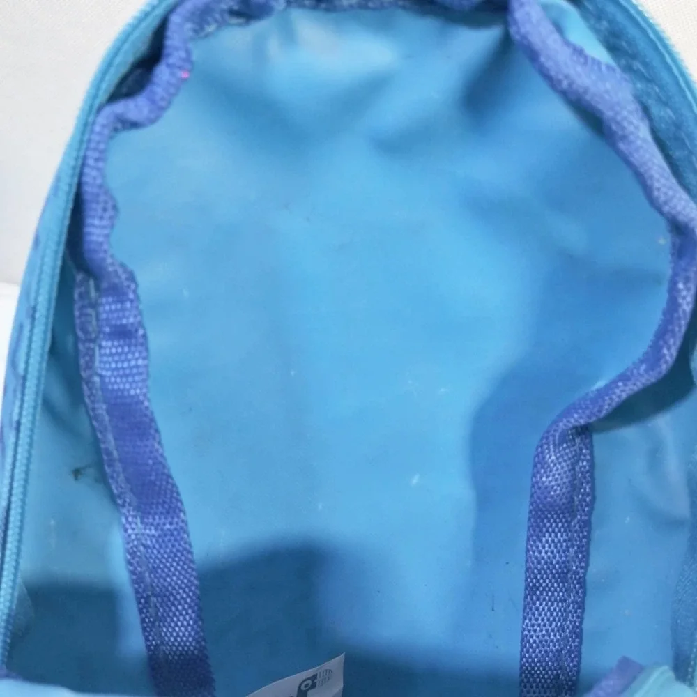 YOOBI Pencil Case Backpack Blue Zig Zag Pattern